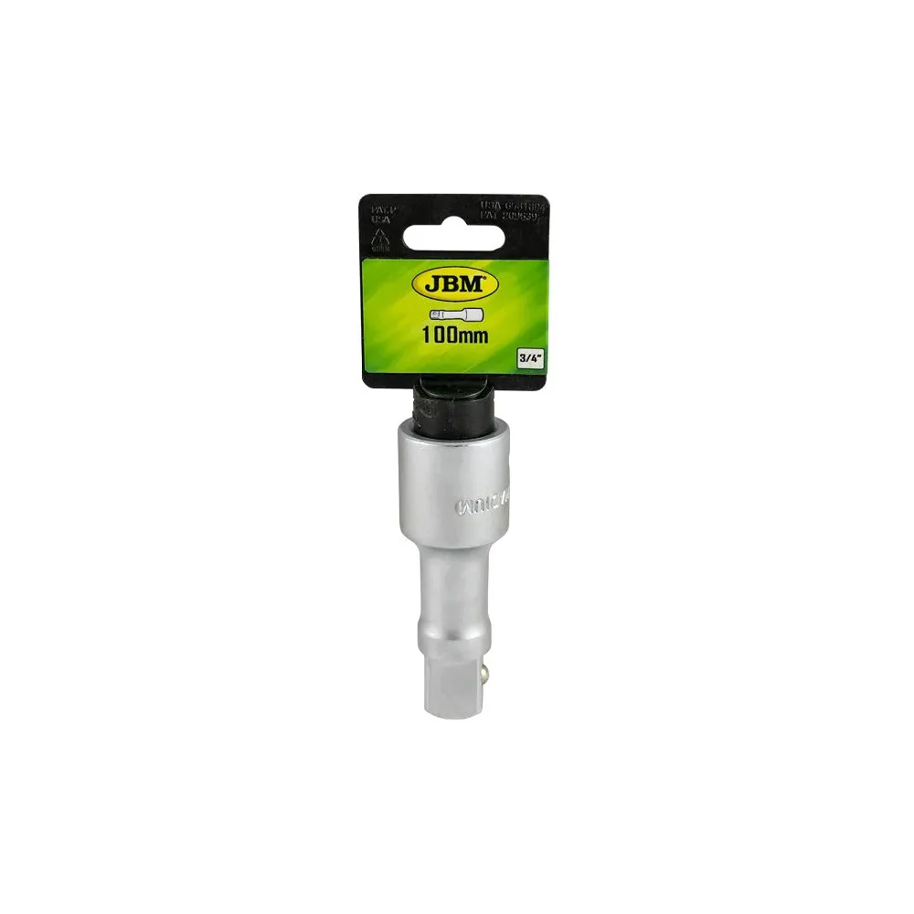 3/4" PIKENDUSVARS 100MM, SATIN CR-VAN, RIPUTUSPAKEND JBM
