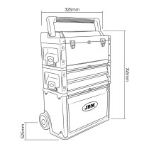 59+OS. TÖÖRIISTAKÄRU TÖÖRIISTADEGA/MOODULKÄRU "EASYMODULAR" JBM