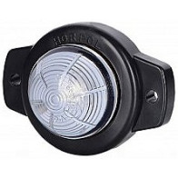 LD358 KÜLJETULI LED, VALGE 42X57MM ÜMMARGUNE KLAAS 12/24V