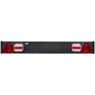 LED TAGATULED ALUSEL 1100X140MM, 12/24V, 7,5M KAABEL, 7-PIN, IP65 JBM