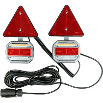 LED TAGATULIEDE KOMPLEKT VASAK+PAREM+KOLMNURGAD 12/24V, MAGNETKINNITUS, 7-PIN PISTIK JBM