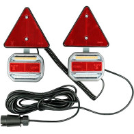 LED TAGATULIEDE KOMPLEKT VASAK+PAREM+KOLMNURGAD 12/24V, MAGNETKINNITUS, 7-PIN PISTIK JBM