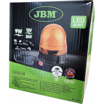 LED VILKUR MAGNETI JA JUHTMEGA 12/24V KÕRGUS 170MM, LÄBIMÕÕT 140MM, 3 REZIIMI JBM