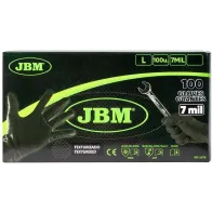 TÖÖKINDAD NITRIIL STRUKTUURNE "FORCE BLACK HD 7,0MIL", MUST L 100TK JBM