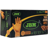 TÖÖKINDAD NITRIIL STRUKTUURNE "FORCE ORANGE HD 7,0MIL", ORANZ L 100TK JBM