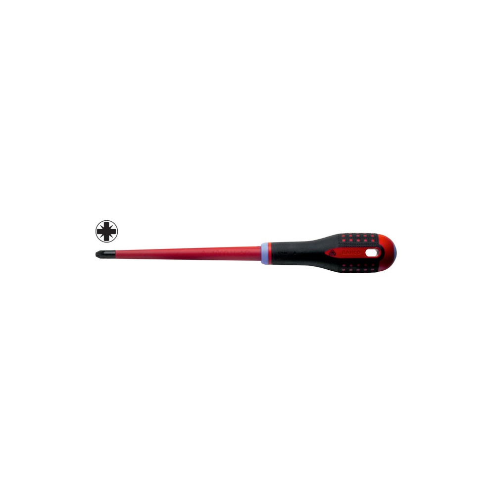 Insulated screwdriver ERGO™ SLIM Pozidriv PZ1x80mm 1000V VDE