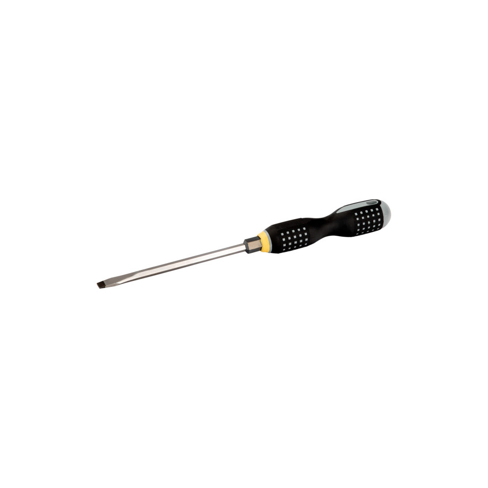 Screwdriver ERGO™ slotted with 18mm hex shank 2.0x12x200mm flat