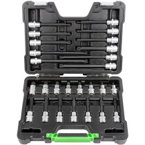 26-OS. 1/2" 12-TÄHIK XZN PADRUNOTSIKUTE STARDIKOMPLEKT PIKAD+LÜH. M5-M16 JBM