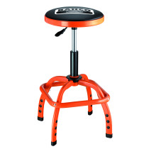 Cushioned pneumatic workshop stool with adjustable height 635-755mm Ø 355 mm max 136kg