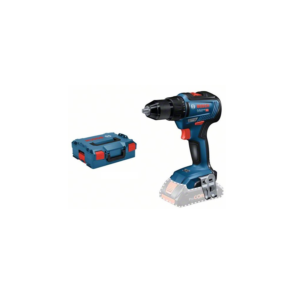 Akutrell Bosch GSR 18V-55, SOLO, 0-460 / 0-1.800 min.-1, L-Boxx