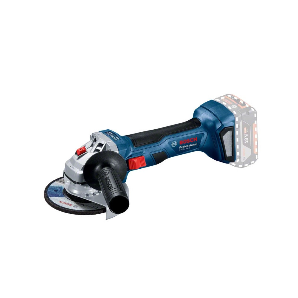 Cordless angle grinder Bosch GWS 18V-7, SOLO