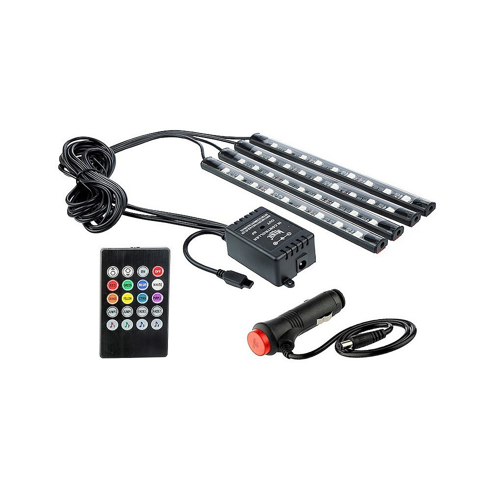 SALONGIVALGUSTID RGB 9 LED-GA 12V 4TK CARMOTION