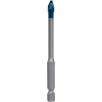 Hard ceramics and glass drill bit 6mm, HEX-9 HardCeramic, 1/4" HEX