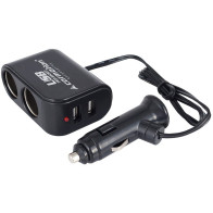 SIGARETISÜÜTAJA HARGMIK 2-NE + 2XUSB 3,1A 12/24V CARMOTION