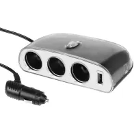 SIGARETISÜÜTAJA HARGMIK 3-NE + USB 1000MA 12/24V CARMOTION