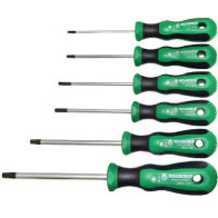 6-OS. TORX KRUVIKEERAJATE KOMPL. T10-T40, MOSIV ERITERAS, KOMPOSIIT 2K PEA BEARGRIP