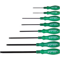 8-OS. KUUSKANT KUULPEAGA KRUVIKEERAJATE KOMPL. 2-10MM, MOSIV ERITERAS, ROHELINE 1K PEA BEARGRIP