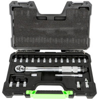 21-OS. 1/4" MOMENTVÕTI 5-25NM + 1/4" PADRUNOTSIKUD PH-TX-HEX JBM