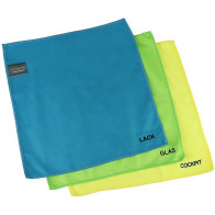 MIKROFIIBER PUHASTUSLAPID 33X33CM 3TK CARMOTION