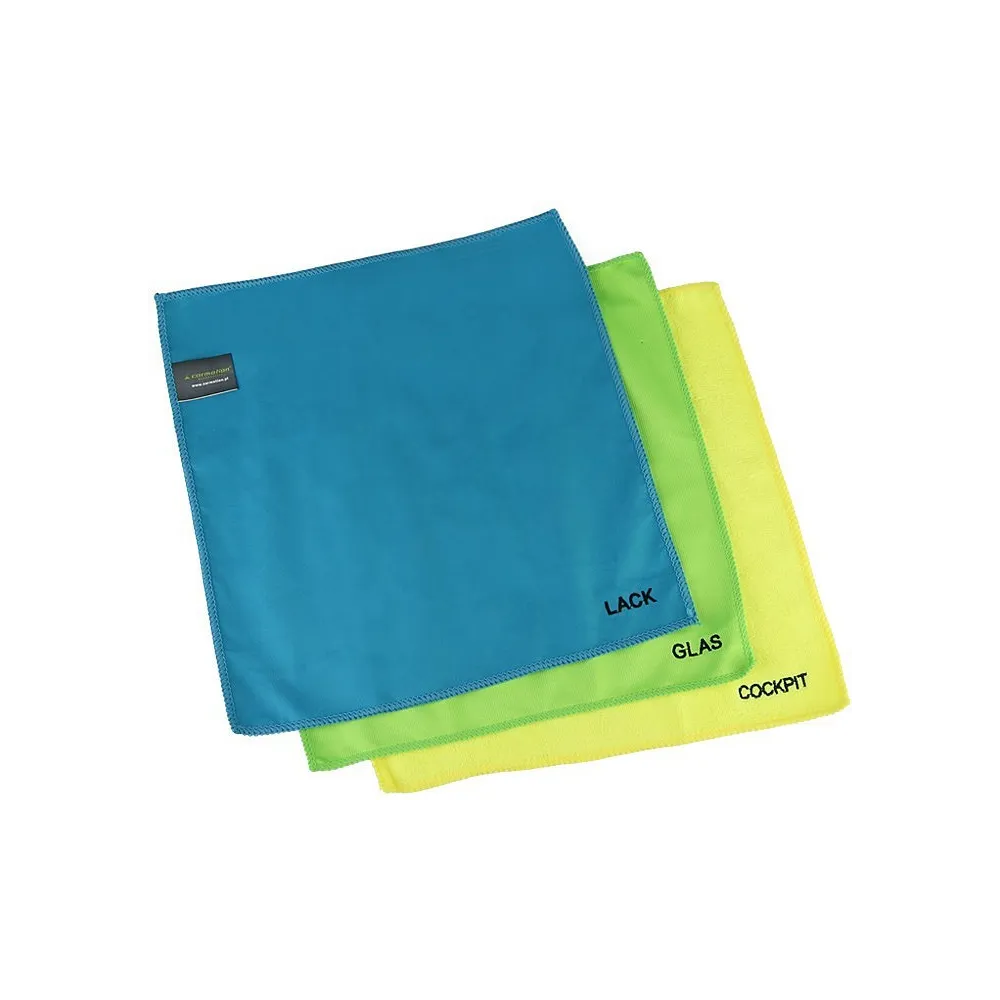 MIKROFIIBER PUHASTUSLAPID 33X33CM 3TK CARMOTION