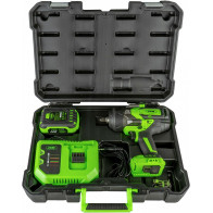 20V AKUNURKLIHVIJA/KETASLÕIKUR KOMPLEKT 115MM, HARJAVABA, +4,0AH+ LAADIJA + KOHVER JBM