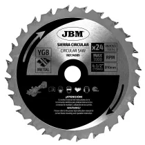 SAEKETAS 24T METALLILE, 115MM (SISEAVA 10MM) 7000RPM, YG8 JBM