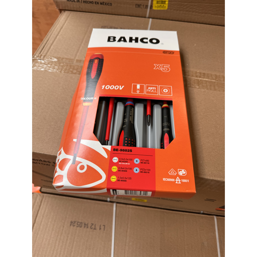 DAMAGED PACKAGING-Insulated screwdriver set ERGO™ 5 pcs - SL3,0/4,0/5,5 PZ1/2 - 1000V VDE