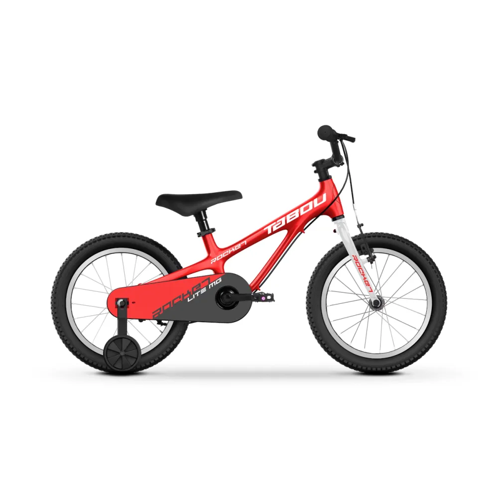 Ülikerge laste jalgratas TABOU Rocket Lite MG (2025) 16", punane/valge