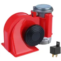 SIGNAAL "TIGU" KOMPRESSORIGA NAUTILUS PUNANE 12V 139DB 1TK CARMOTION