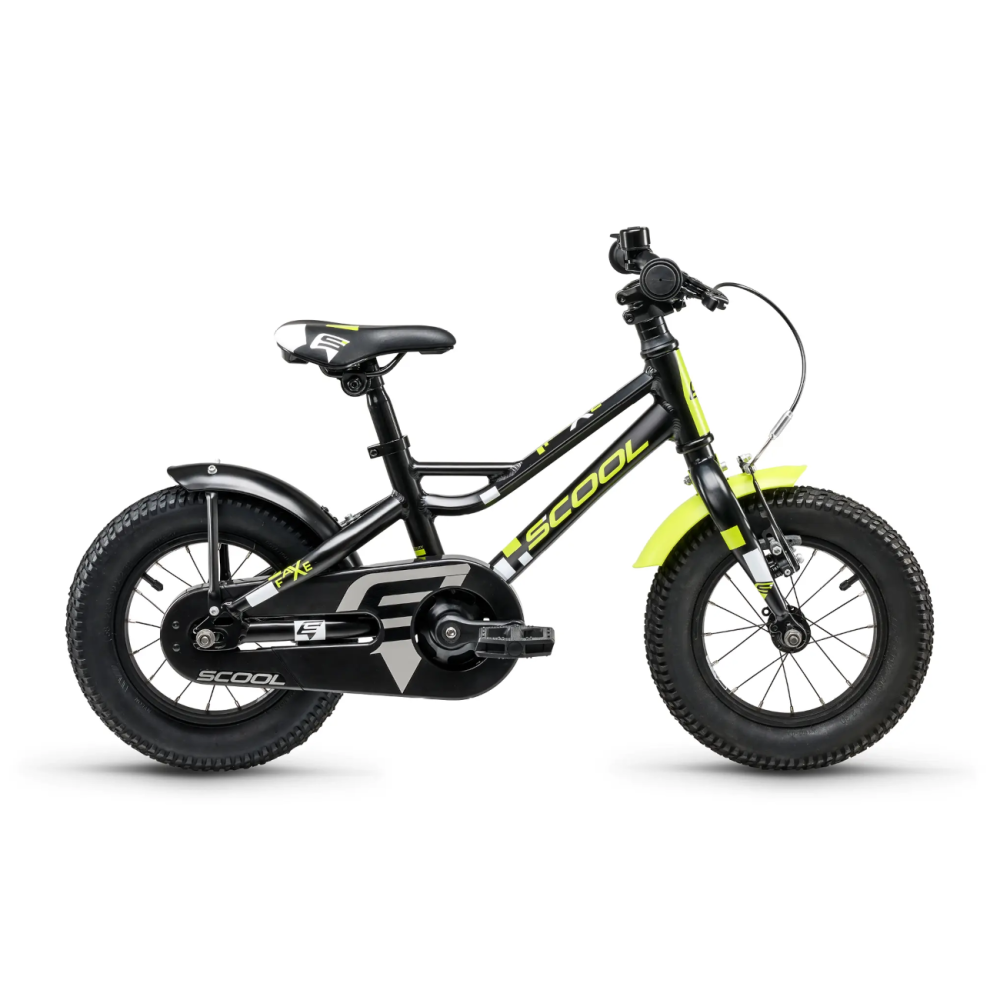 Laste jalgratas S´COOL faXe, 12" must-kollane