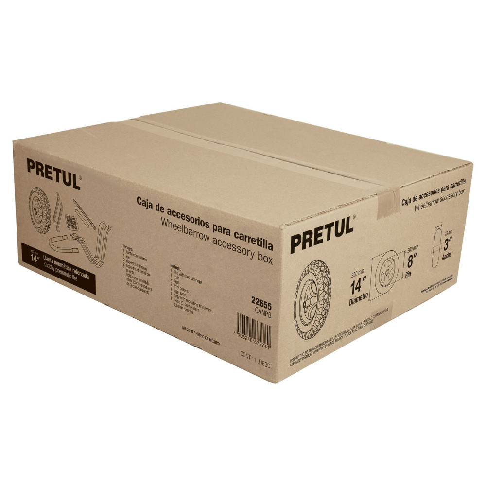 14" pneumatic tire and accessories Pretul®