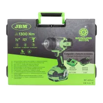 20V AKULÖÖKMUTRIKEERAJA 1200NM, 1/2", HARJAVABA, +4,0AH AKU + LAADIJA JBM