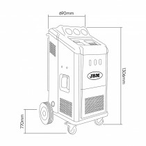 A/C KONDITSIONEERI/ KLIIMASEADME HOOLDUSSEADE R134AR VÕI 1234YF "NEW GEN" (POOL)AUTOMAATNE JBM