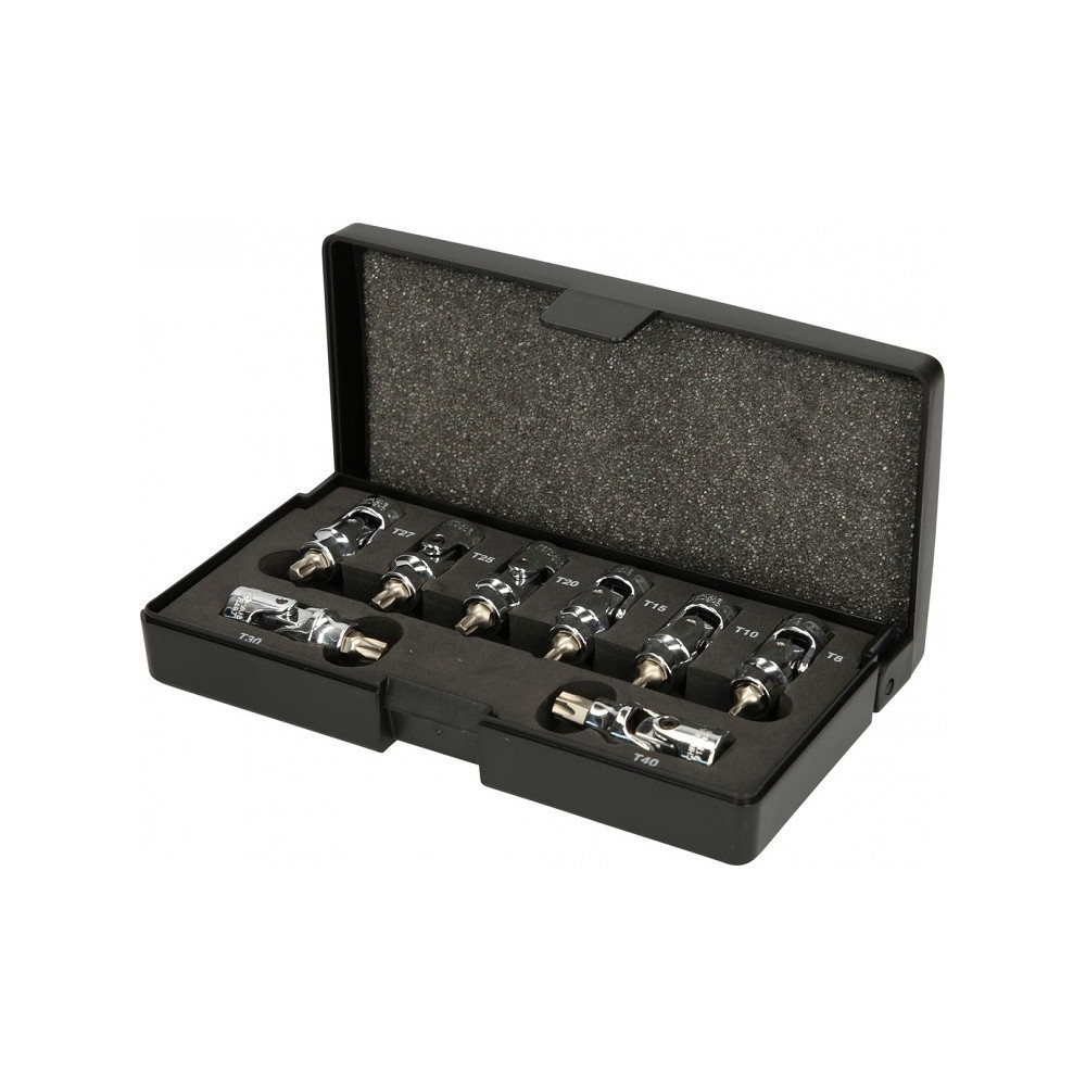8-OS. 1/4" TORX KARDAAN-PADRUNOTSIKUTE KOMPL. T8-T40 KS TOOLS