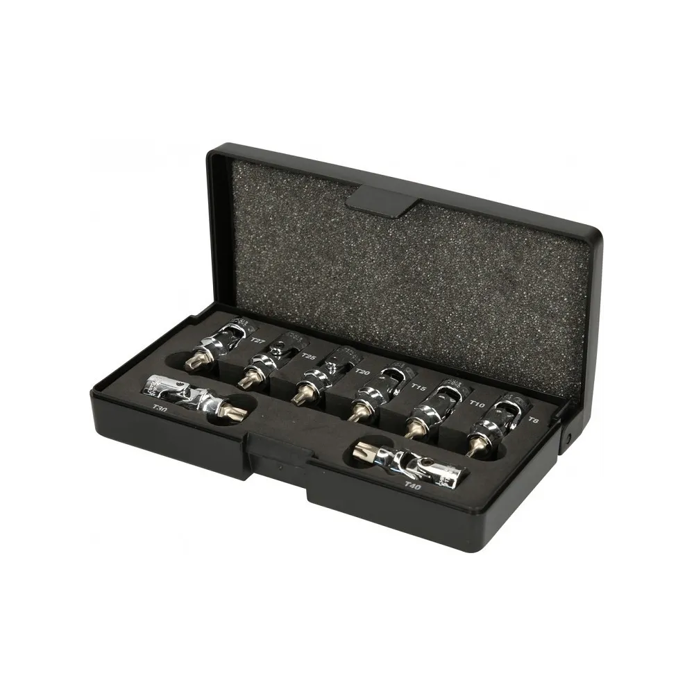8-OS. 1/4" TORX KARDAAN-PADRUNOTSIKUTE KOMPL. T8-T40 KS TOOLS