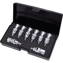 8-OS. 1/4" TORX KARDAAN-PADRUNOTSIKUTE KOMPL. T8-T40 KS TOOLS