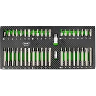 42-OS. 10MM(3/8") TORX, KUUSKANT, 12-TÄHIK OTSIKUTE KOMPLEKT PU-PANEELIS JBM
