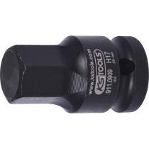 1/2" LÖÖKOTSIK KUUSKANT LÜHIKE 17MM KS TOOLS