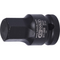 1/2" LÖÖKOTSIK KUUSKANT LÜHIKE 17MM KS TOOLS