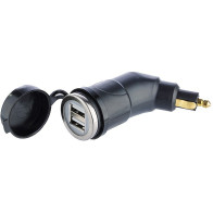 DIN PISTIK - 2XUSB 3,3A 12/24V CARMOTION