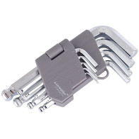 9-OS. L-KUUSKANTVÕTMETE KOMPL. 1.5-10MM KUULOTS 130MM CARMOTION