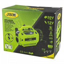 20V/12V AKUKOMPRESSOR, MAX 380L/MIN, MAX 11BAR, HARJAVABA, +2,0AH AKU JBM