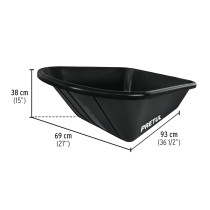 Replacement poly tray for wheelbarrow TP-5N Pretul®