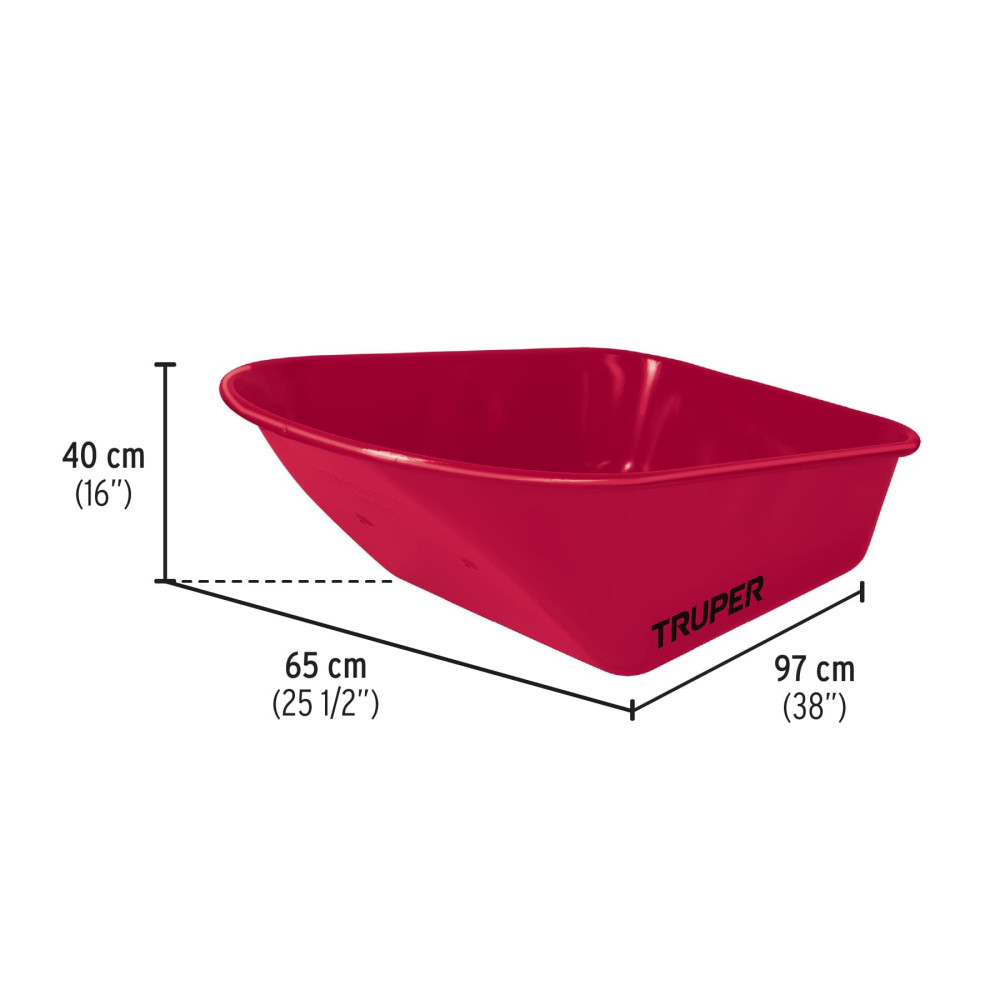 Replacement metal tray for wheelbarrow CAT-60ND Truper®