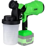 20V AKU VÄRVIPRITS/VÄRVIPÜSTOL 900ML, 2,5MM DÜÜS, +2,0AH AKU JBM