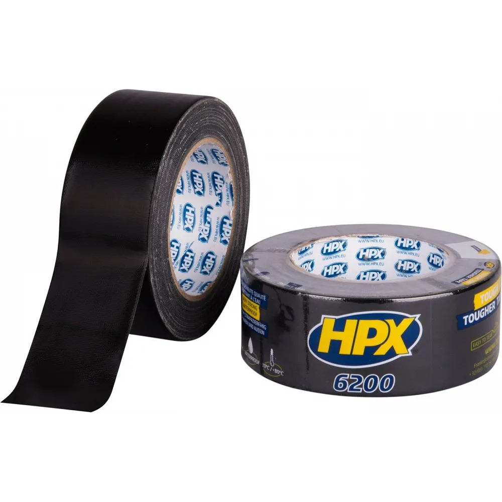 TEIP NIISKUSKINDEL 48MM/25M MUST 6200 SUPER HPX