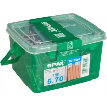 TERRASSIKRUVI 5X70 RST, T25, 4CUT LÕIKEOTS (150TK) MADE IN GERMANY SPAX