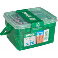 TERRASSIKRUVI 5X70 RST, T25, 4CUT LÕIKEOTS (150TK) MADE IN GERMANY SPAX