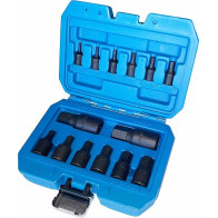 14-OS. 1/4"+3/8"+1/2" LÜHIKESTE LÖÖK-KUUSKANTOTSIKUTE KOMPL. 2,5-19MM TRIUMF