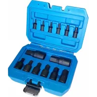 14-OS. 1/4"+3/8"+1/2" LÜHIKESTE LÖÖK-KUUSKANTOTSIKUTE KOMPL. TOLL, 3/32"-3/4" TRIUMF